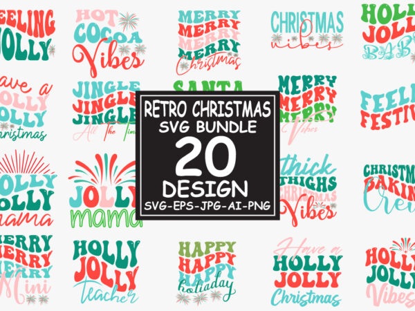 Retro christmas svg bundle, christmas retro svg, christmas svg, vintage christmas svg, merry christmas svg, christmas quote svg, png, cricut t shirt design online