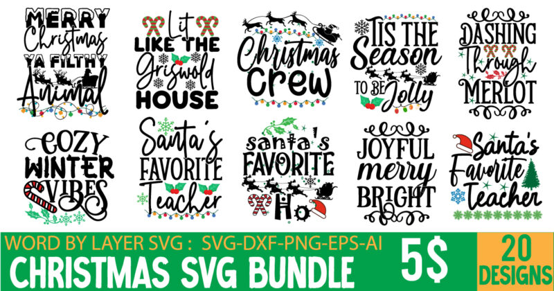 Christmas SVG Bundle,Christmas SVG Bundle, Christmas SVG, Merry Christmas SVG, Christmas Ornaments svg, Winter svg, Santa svg, Funny Christmas Bundle svg Cricut CHRISTMAS SVG Bundle, CHRISTMAS Clipart, Christmas Svg Files