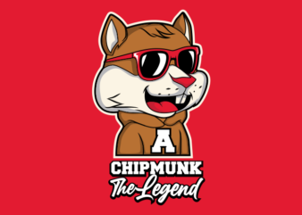 CHIPMUNK THE LEGEND CARTOON t shirt vector file