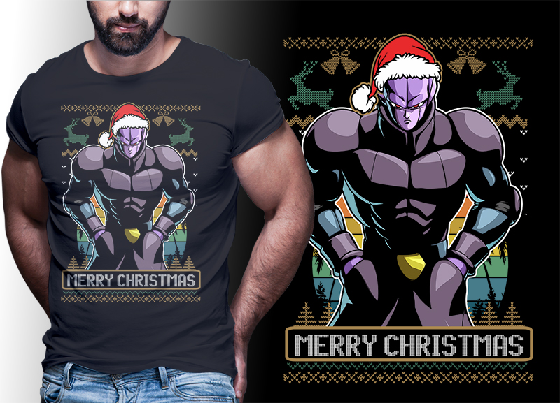 CHRISTMAS ANIME DRAGONBALL Z GT SUPER TSHIRT DESIGNS BUNDLE