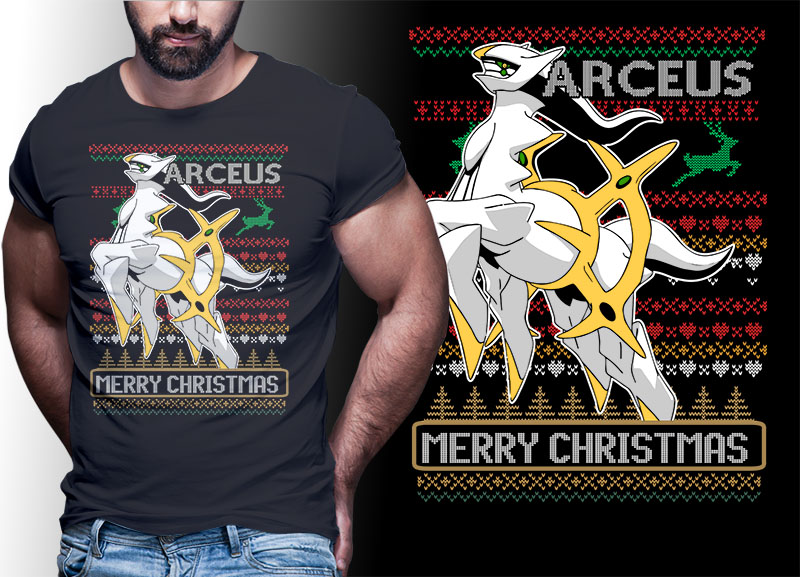 CHRISTMAS ANIME POKEMON TSHIRT DESIGNS BUNDLE