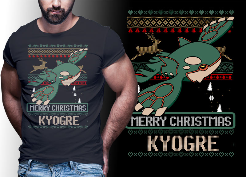 CHRISTMAS ANIME POKEMON TSHIRT DESIGNS BUNDLE