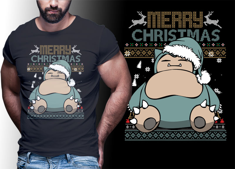 CHRISTMAS ANIME POKEMON TSHIRT DESIGNS BUNDLE