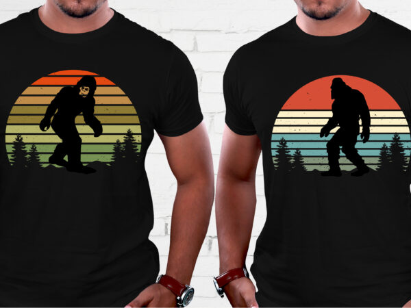 Chimpanzee retro vintage sunset t-shirt graphic Chimpanzee retro vintage sunset t-shirt graphic
