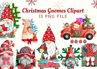 Christmas Gnomes Winter T-shirt Clipart Graphic