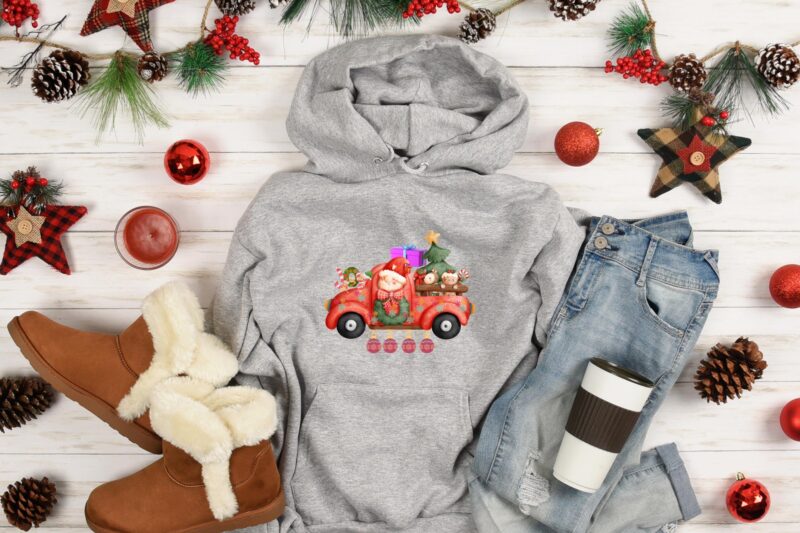 Christmas Gnomes Winter T-shirt Clipart Graphic