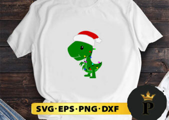 Christmas Tree Dinosaur SVG, Merry christmas SVG, Xmas SVG Digital Download t shirt vector file