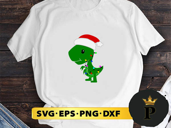 Christmas tree dinosaur svg, merry christmas svg, xmas svg digital download t shirt vector file