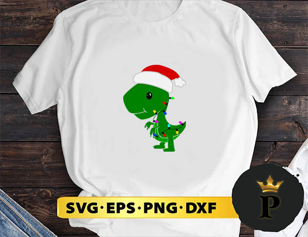 Christmas Tree Dinosaur SVG, Merry christmas SVG, Xmas SVG Digital Download