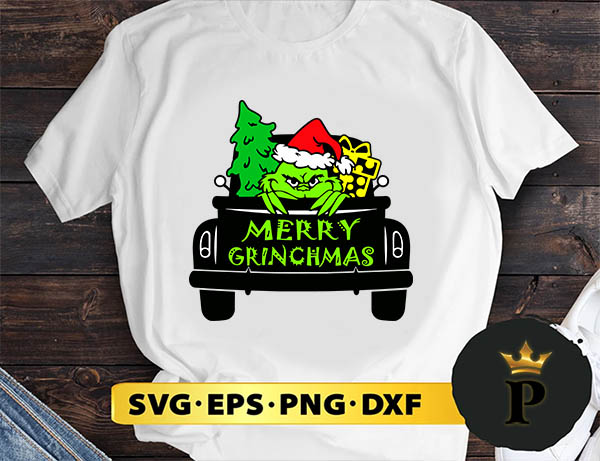 Christmas Truck Merry Grinchmas SVG, Merry christmas SVG, Xmas SVG Digital Download