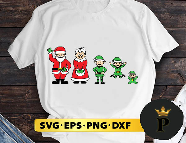 Claus Family SVG, Merry christmas SVG, Xmas SVG Digital Download