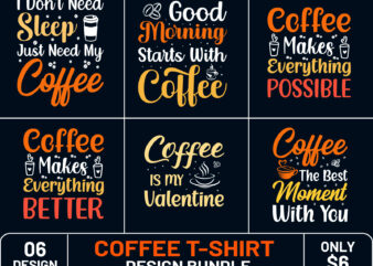 Coffee t shirt design Vector illustration, Coffee t shirt design elements, Coffee t shirt
