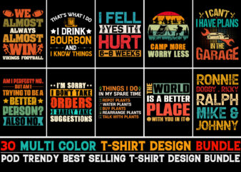 Colorful T-Shirt Design Bundle