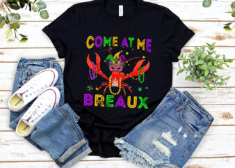 Come At Me Breaux Funny Mardi Gras Costume Crawfish Vintage NL t shirt vector file