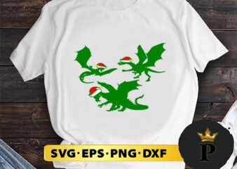 Cool Christmas Dragon SVG, Merry christmas SVG, Xmas SVG Digital Download