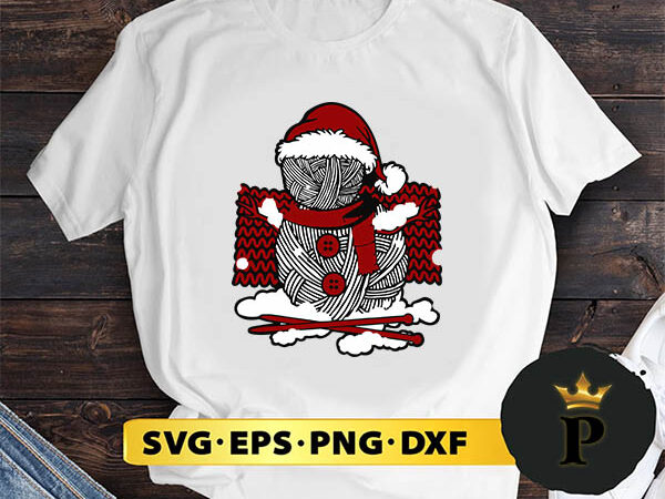 Crochet and knitting snowman svg, merry christmas svg, xmas svg digital download t shirt vector file