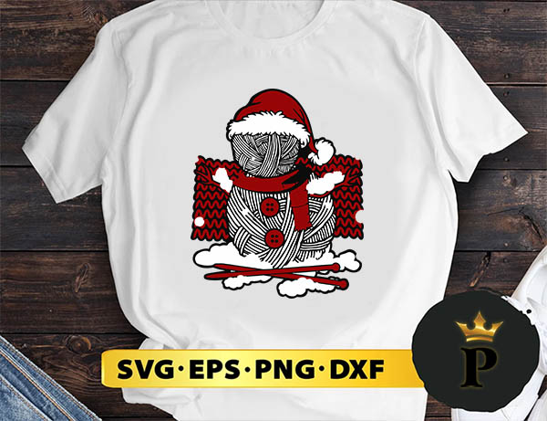 Crochet And Knitting Snowman SVG, Merry christmas SVG, Xmas SVG Digital Download