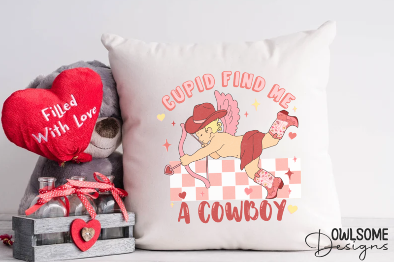 Cupid Find Me Valentine PNG Sublimation