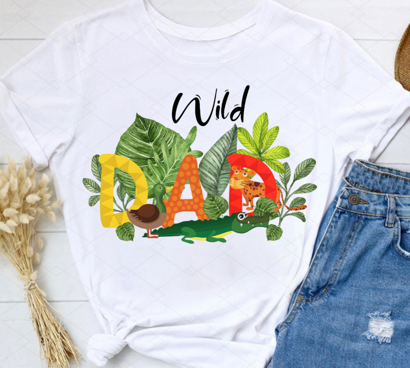 Custom Wild DAD 1st Birthday Png, Safari Gift, Animals Lover, Gift for Kid, Birthday Gift, Matching Birthday Gift PNG File TC