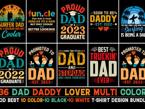 Dad t-shirt design bundle