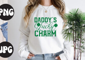 Daddy’s lucky charm, St Patrick’s Day Bundle,St Patrick’s Day SVG Bundle,Feelin Lucky PNG, Lucky Png, Lucky Vibes, Retro Smiley Face, Leopard Png, St Patrick’s Day Png, St. Patrick’s Day Sublimation t shirt vector illustration