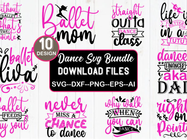 Dance sublimation design bundle