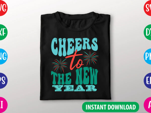 Retro new year svg file t shirt design online