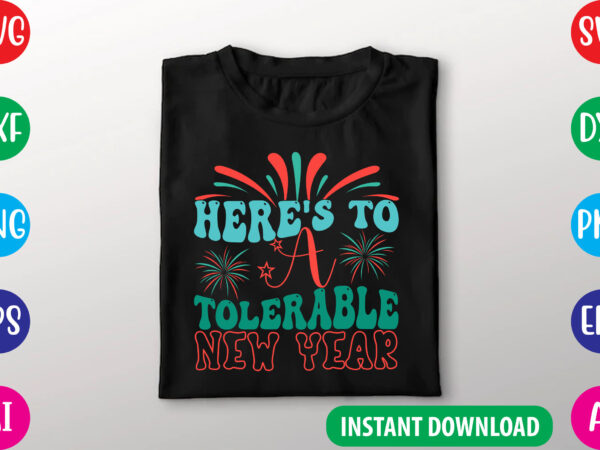 Retro new year svg t shirt design online