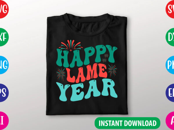 Retro new year svg cut file t shirt design online