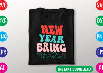 Retro New Year SVG Cutting File t shirt design online
