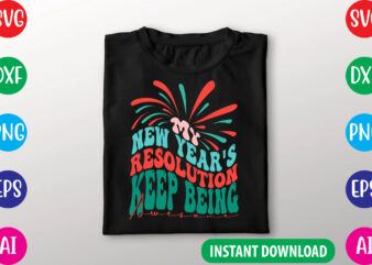 Retro New Year SVG Cut File t shirt design online