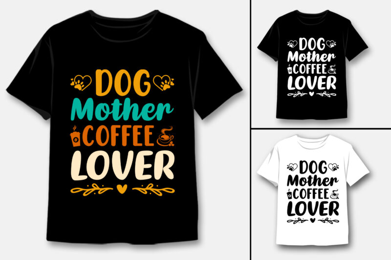 Dog Colorful T-Shirt Design Bundle