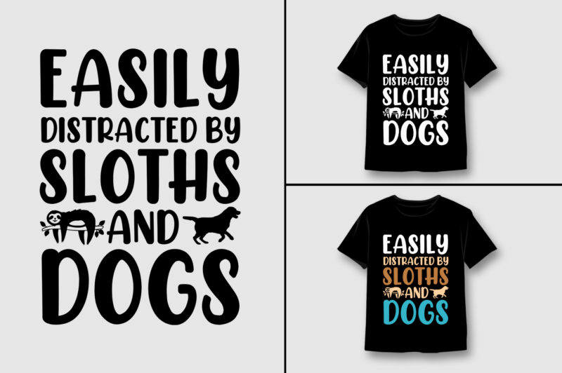 Dog Colorful T-Shirt Design Bundle