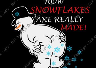 How Snowflake Are Really Made Christmas Svg, Funny Snowman Svg, Snowflake Svg, Christmas Svg, Snowman Svg