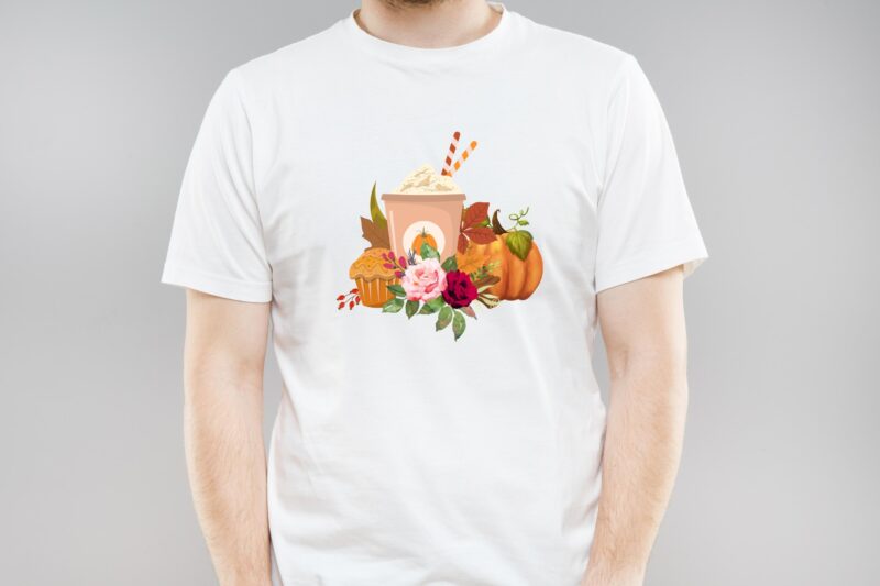 Fall Coffee Sublimation best T-shirt Design Clipart PNG