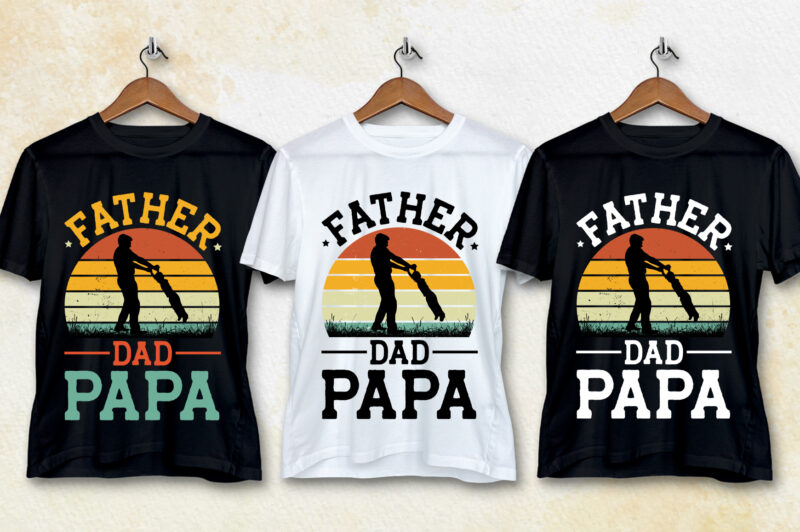 Vintage Retro Sunset T-Shirt Design Bundle,