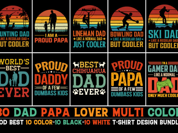 Father’s day t-shirt design bundle