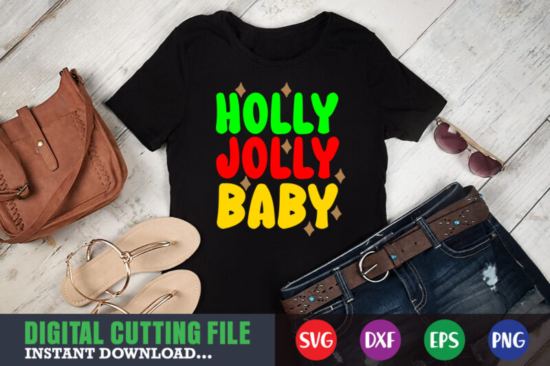 holly jolly baby svg, print template, christmas naughty svg, christmas svg, christmas t-shirt, christmas svg shirt print template, svg, merry christmas svg, christmas vector, christmas sublimation design, christmas cut file