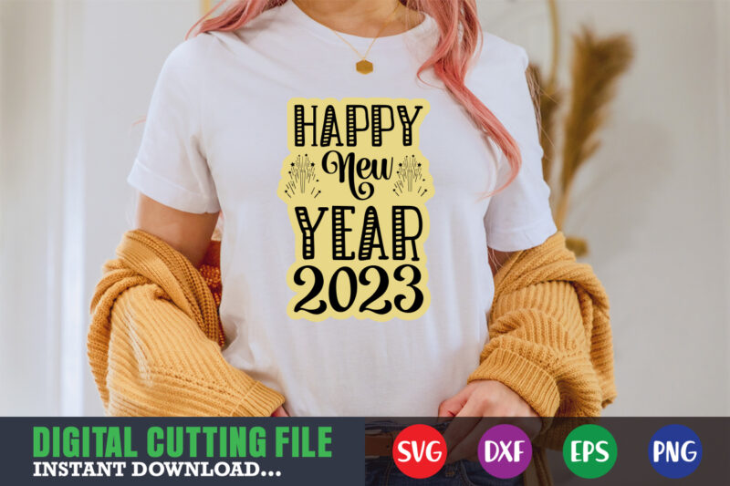 Happy new year 2023 SVG