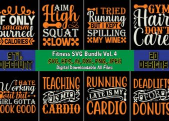 Fitness T-Shirt SVG Design Bundle Vol. 4, Fitness & gym svg bundle,Fitness & gym svg, Fitness & gym,t-shirt, Fitness & gym t-shirt, t-shirt, Fitness & gym design, Fitness svg, gym