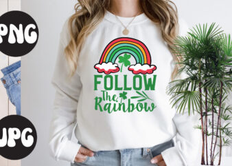Follow the rainbow, St Patrick’s Day Bundle,St Patrick’s Day SVG Bundle,Feelin Lucky PNG, Lucky Png, Lucky Vibes, Retro Smiley Face, Leopard Png, St Patrick’s Day Png, St. Patrick’s Day Sublimation t shirt graphic design