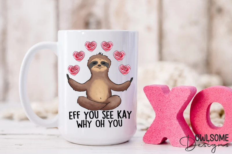 Sloth Valentine Sublimation Bundle