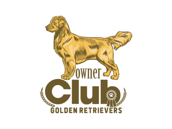 Golden retrievers owner club t shirt design template