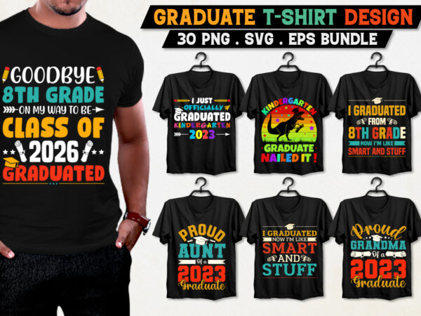 Graduate t-shirt design bundle