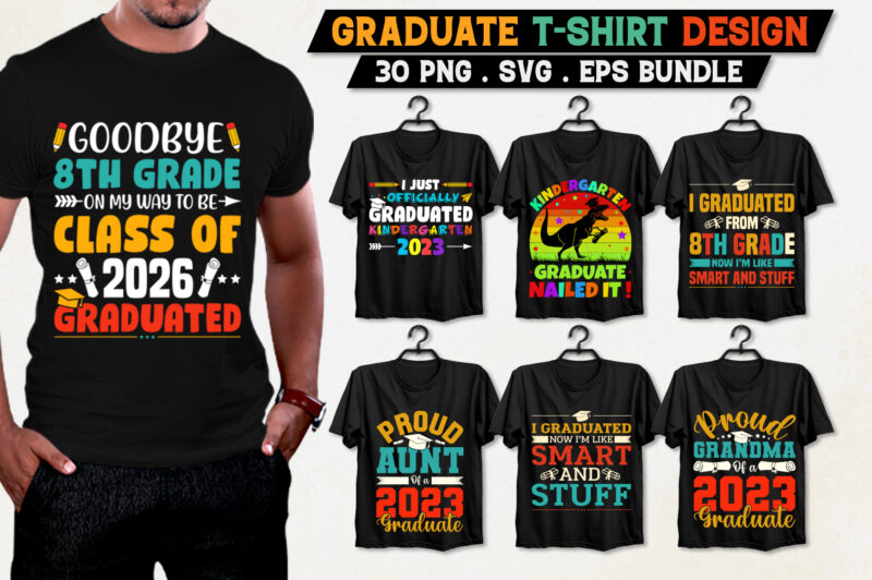 Graduate T-Shirt Design Bundle