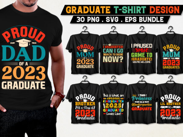 Graduate t-shirt design bundle