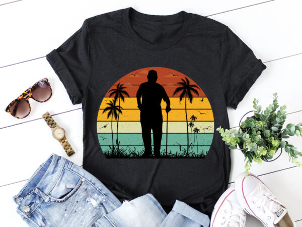 Grandpa retro vintage sunset t-shirt design