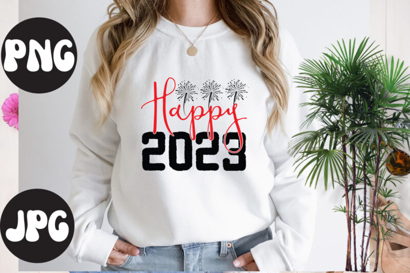 Happy 2023 retro design, Happy 2023 SVG design, New Year's 2023 Png, New Year Same Hot Mess Png, New Year's Sublimation Design, Retro New Year Png, Happy New Year 2023