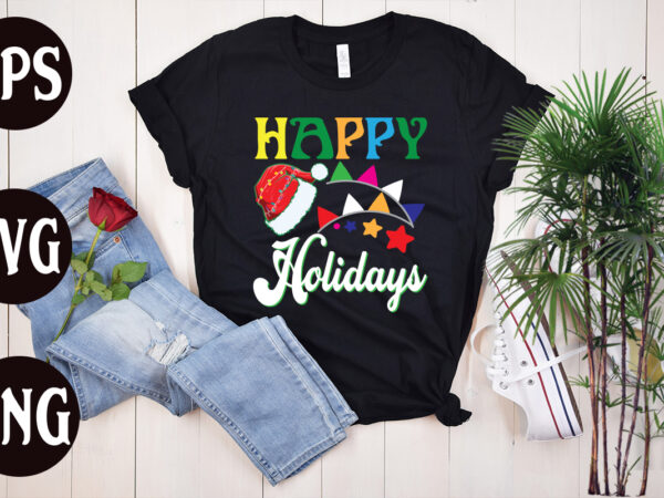 Happy holidays retro design, happy holidays svg design, christmas svg mega bundle ,130 christmas design bundle , christmas svg bundle , 20 christmas t-shirt design , winter svg bundle, christmas