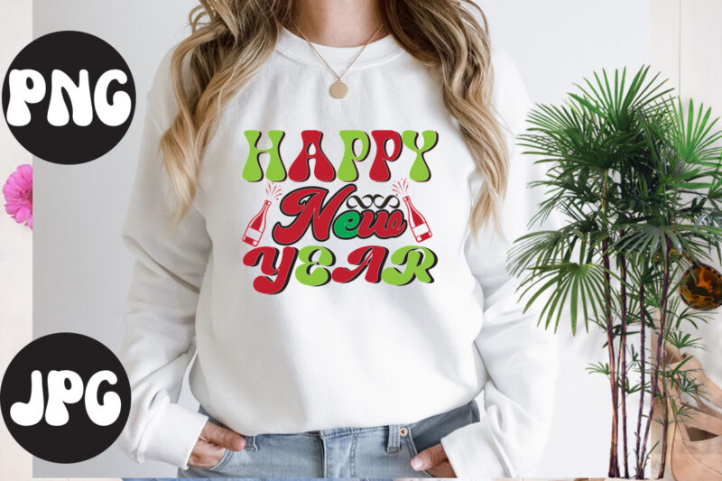 Happy New Year retro design, Happy New Year SVG design, New Year's 2023 Png, New Year Same Hot Mess Png, New Year's Sublimation Design, Retro New Year Png, Happy New